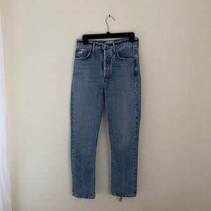 Agolde Riley high rise crop Jean in Endless